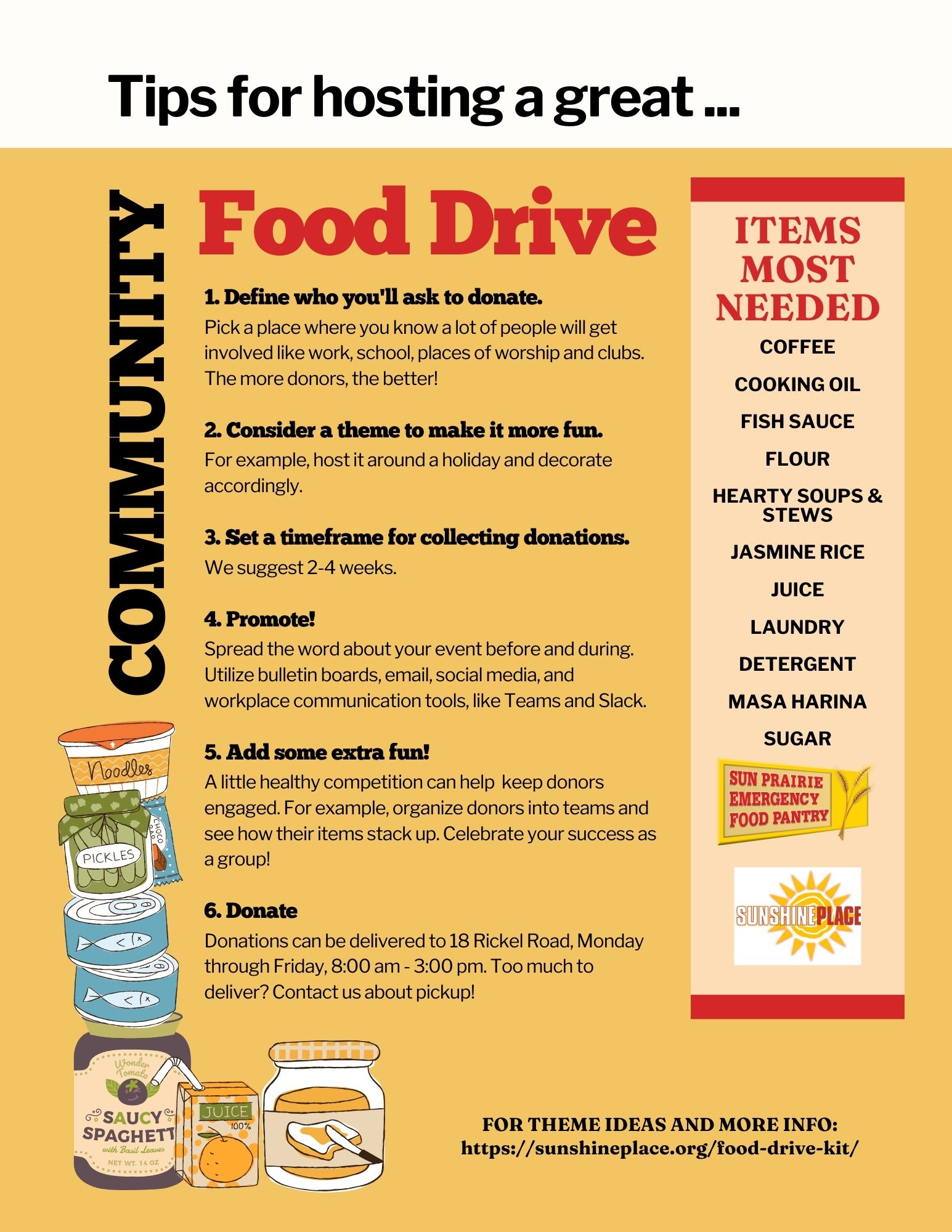 Food Drive Kit - Sunshine Place