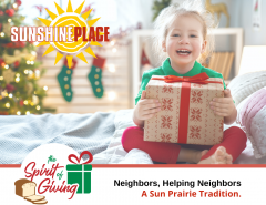 Sunshine Place Spirit of Giving Holiday Gift Program 2021
